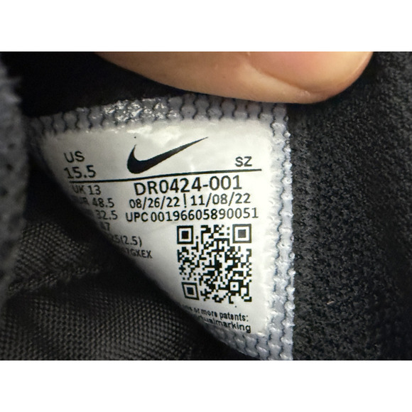 Nike Jacquemus Mens Sneakers Size 15.5 J Force 1 Low LX Black DR0424-001 - Picture 3 of 5